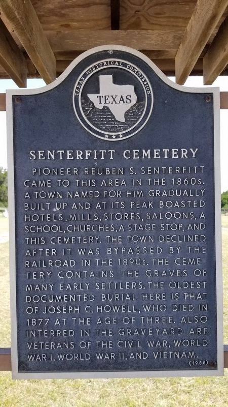 Senterfitt Cemetery Marker image. Click for full size.