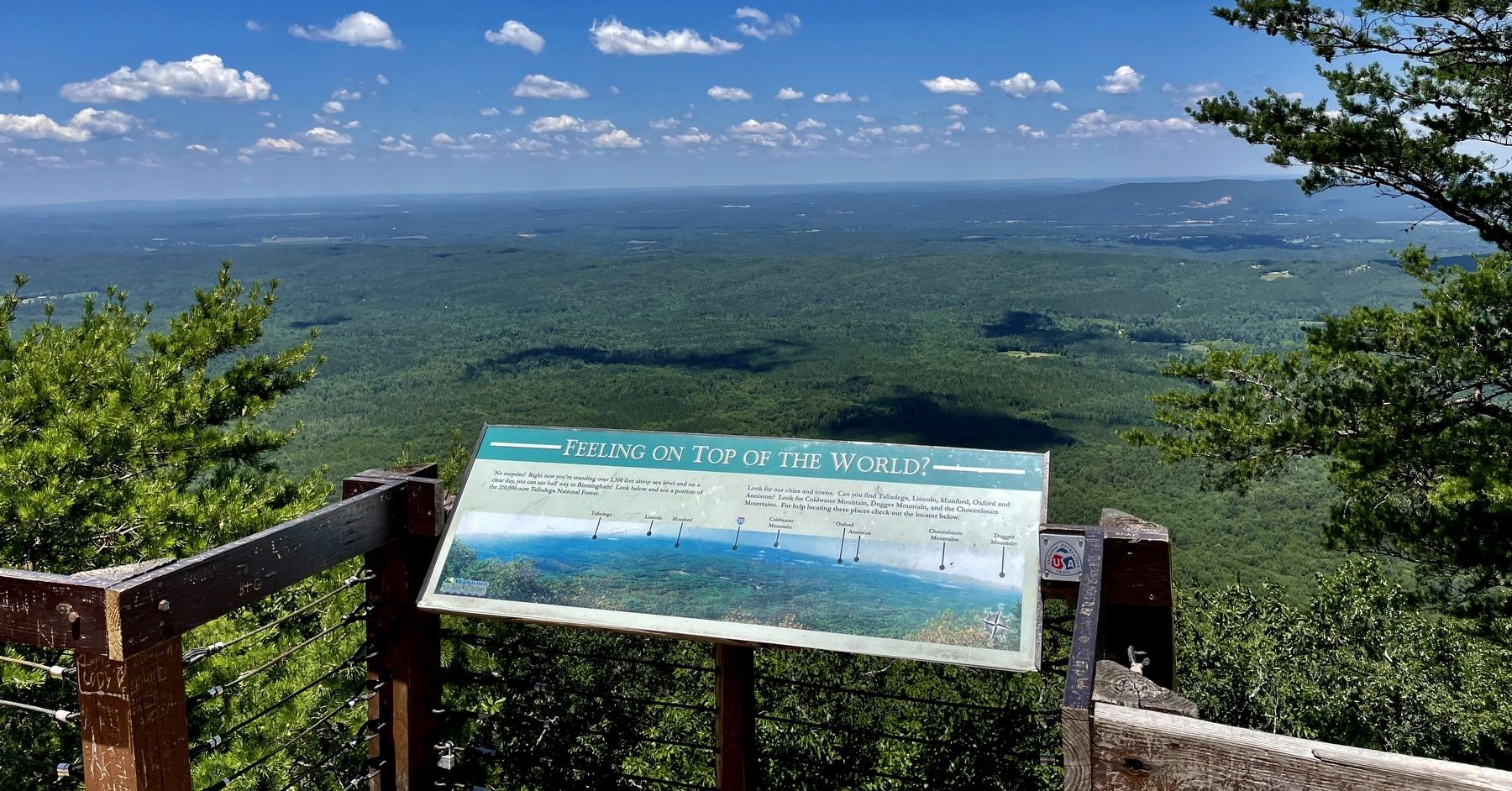 View from Bald Rock at Cheaha State Park. image. Click for full size.