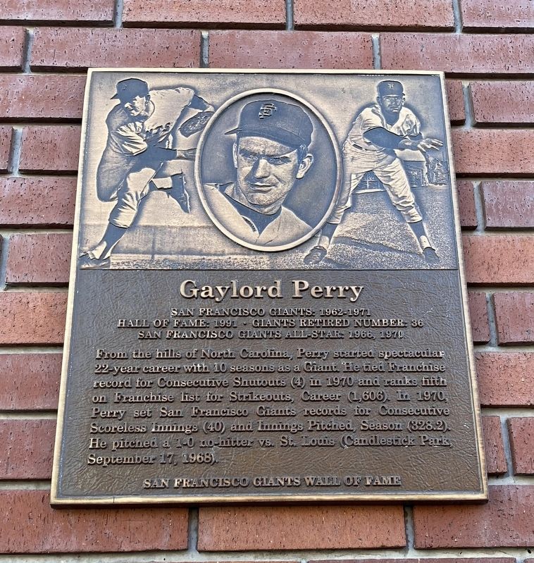 Gaylord Perry Historical Marker