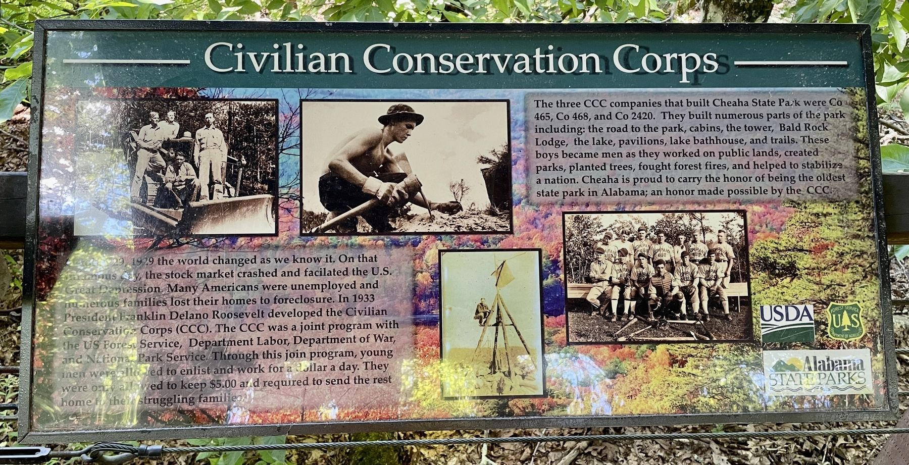 Civilian Conservation Corps Marker image. Click for full size.