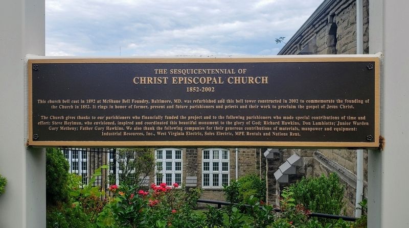 The Sesquicentennial of Christ Episcopal Church Marker image. Click for full size.