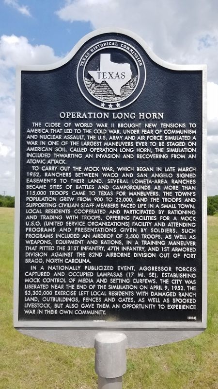 Operation Long Horn Marker image. Click for full size.