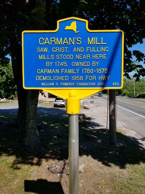 Carman's Mill Marker image. Click for full size.