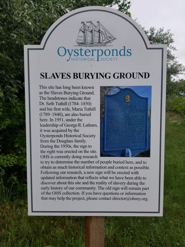Slaves Burying Ground Marker image. Click for full size.