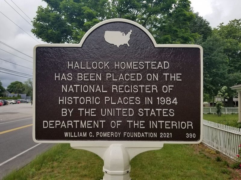 Hallock Homestead Marker image. Click for full size.