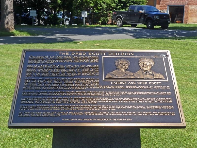 The Dred Scott Decision Marker image. Click for full size.