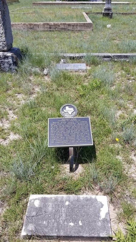 Walter P. Acker Marker and gravesite image. Click for full size.