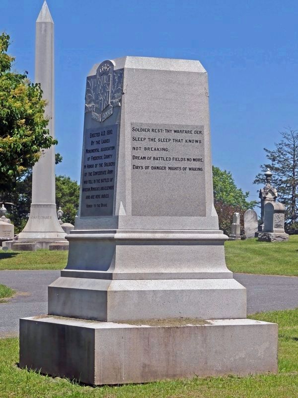 Confederate Sentinel Marker<br>Without the Statue image. Click for full size.
