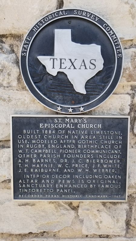 St. Mary's Episcopal Church Marker image. Click for full size.