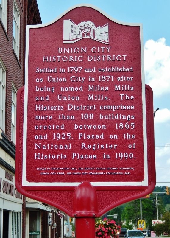 Union City Historic District Marker image. Click for full size.
