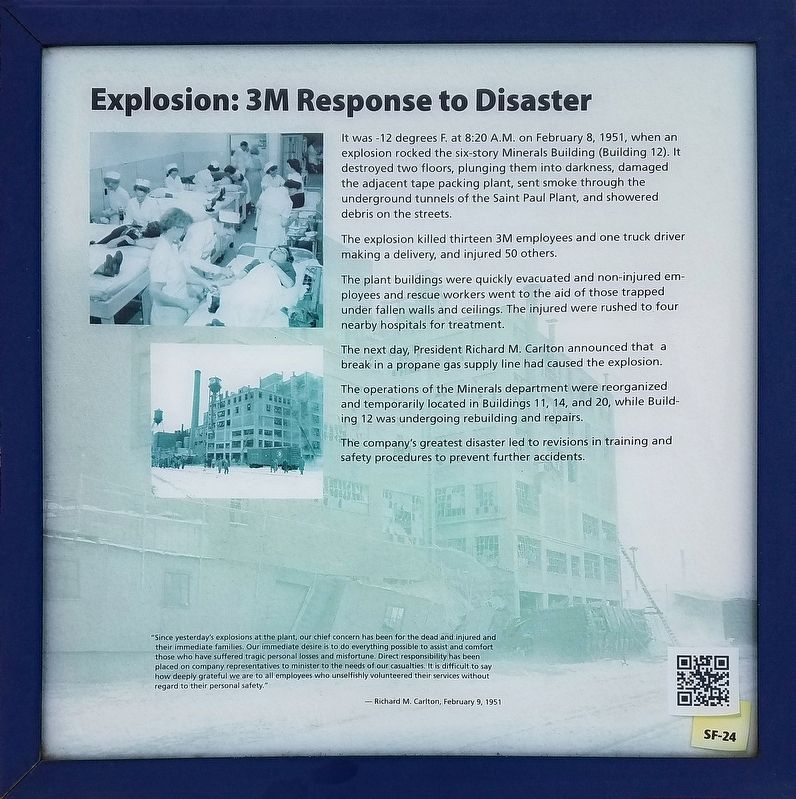 Explosion: 3M Response to Disaster marker image. Click for full size.