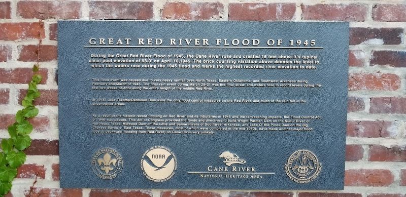 Great Red River Flood of 1945 Marker image. Click for full size.