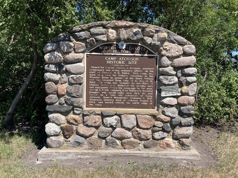 Camp Atchison Historic Site Marker image. Click for full size.