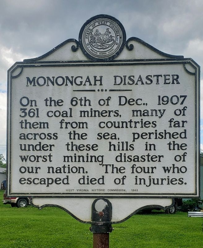 Monongah Disaster Marker image. Click for full size.