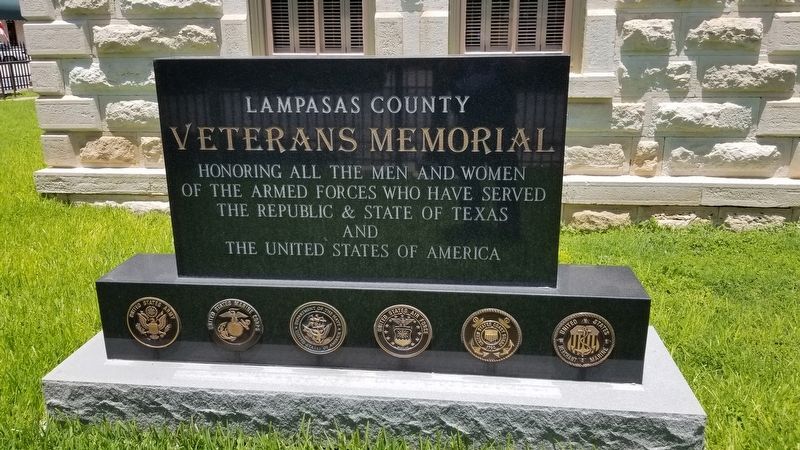 Lampasas County Veterans Memorial image. Click for full size.