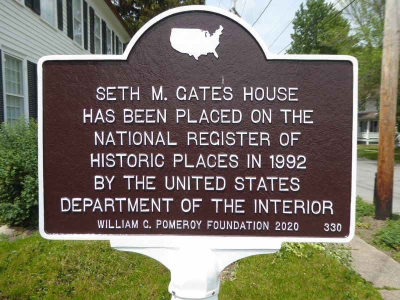 Seth M. Gates House Marker image. Click for full size.