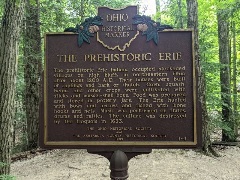 The Prehistoric Erie Marker image. Click for full size.