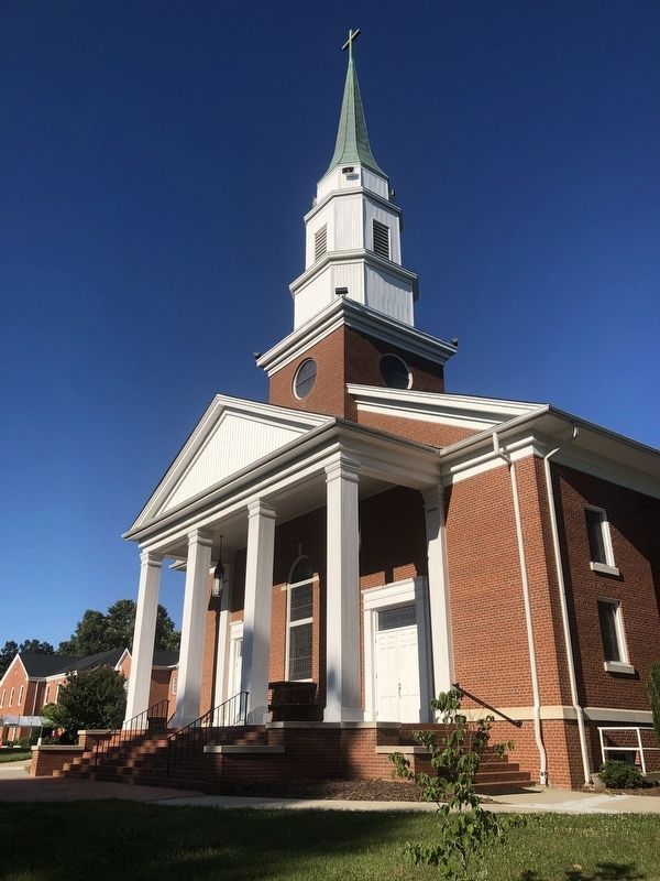 Alamance Presbyterian Church, which stands nearby image. Click for full size.