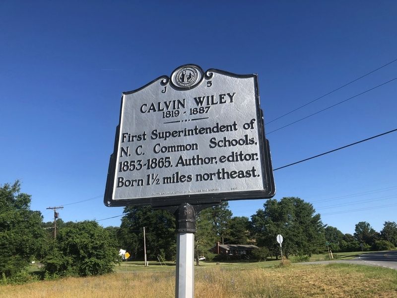 Calvin Wiley Marker image. Click for full size.