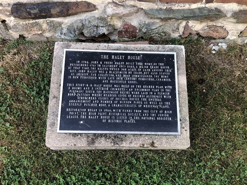 The Haley House Marker image. Click for full size.