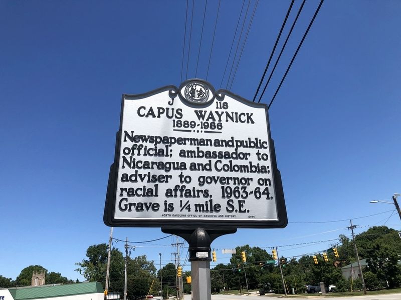 Capus Waynick Marker image. Click for full size.