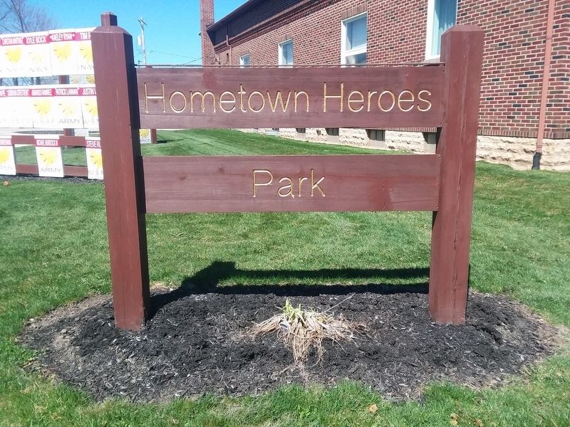 Hometown Heros Park Marker image. Click for full size.