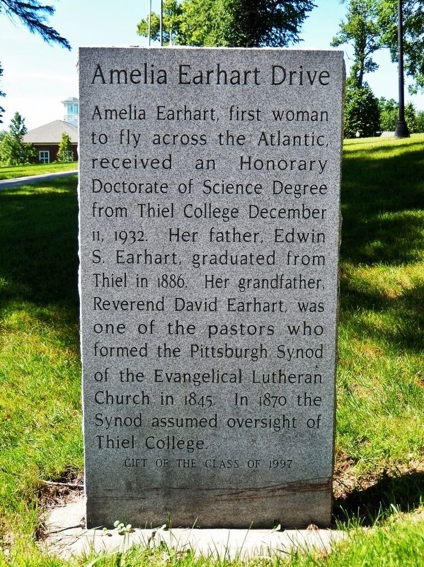 Amelia Earhart Drive Marker image. Click for full size.