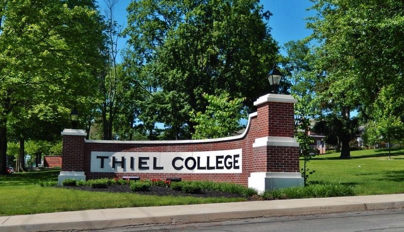Thiel College Gate image. Click for full size.