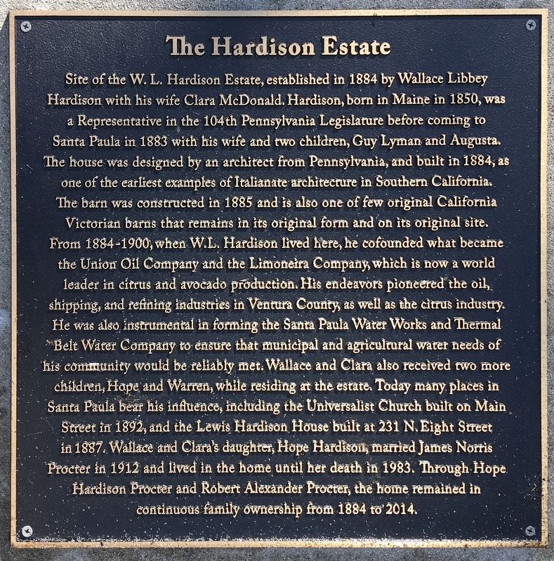 Hardison Estate Marker. Click for full size. Hardison Estate Marker image. Click for full size.