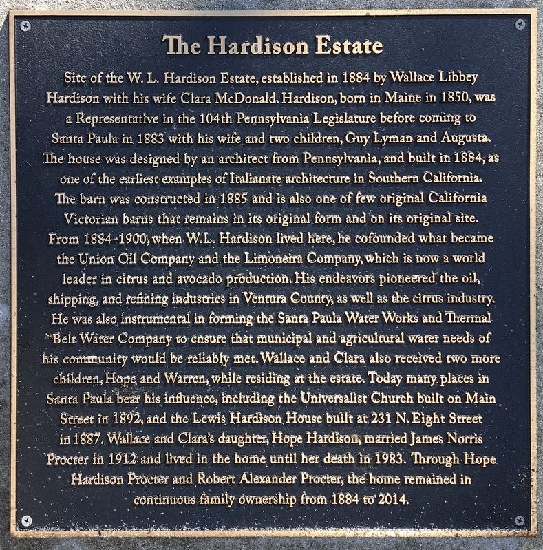 Hardison Estate Marker image. Click for full size.