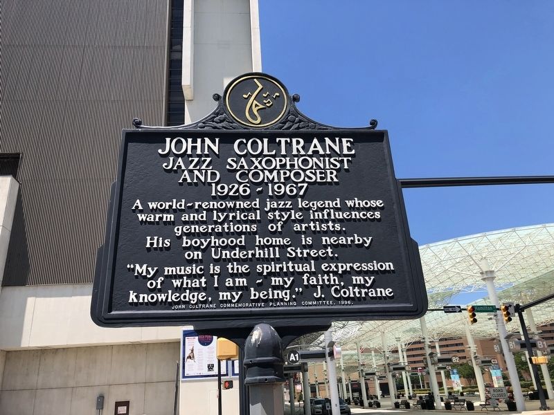John Coltrane Marker. Click for full size. John Coltrane Marker image. Click for full size.