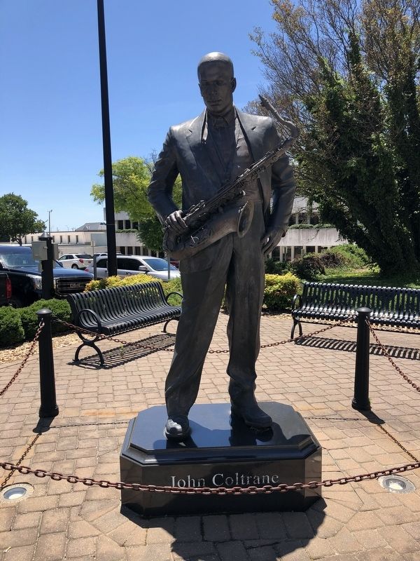 John Coltrane statue nearby image. Click for full size.