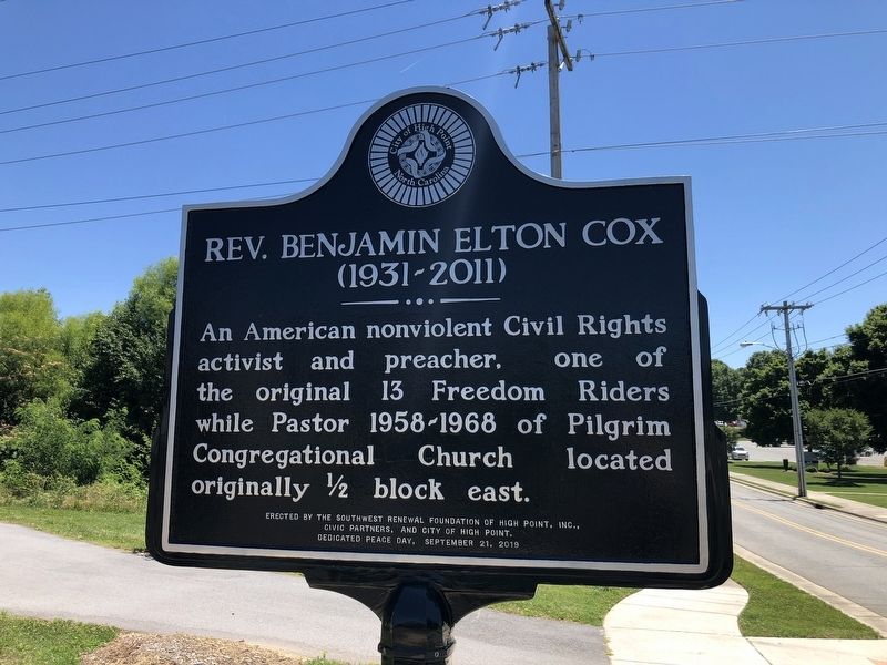 Rev. Benjamin Elton Cox Marker image. Click for full size.