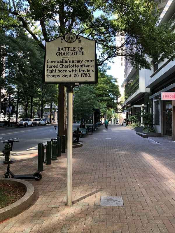 Battle of Charlotte Marker. Click for full size. Battle of Charlotte Marker image. Click for full size.
