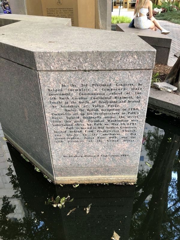Thomas Polk Park Marker. Click for full size. Thomas Polk Park Marker image. Click for full size.