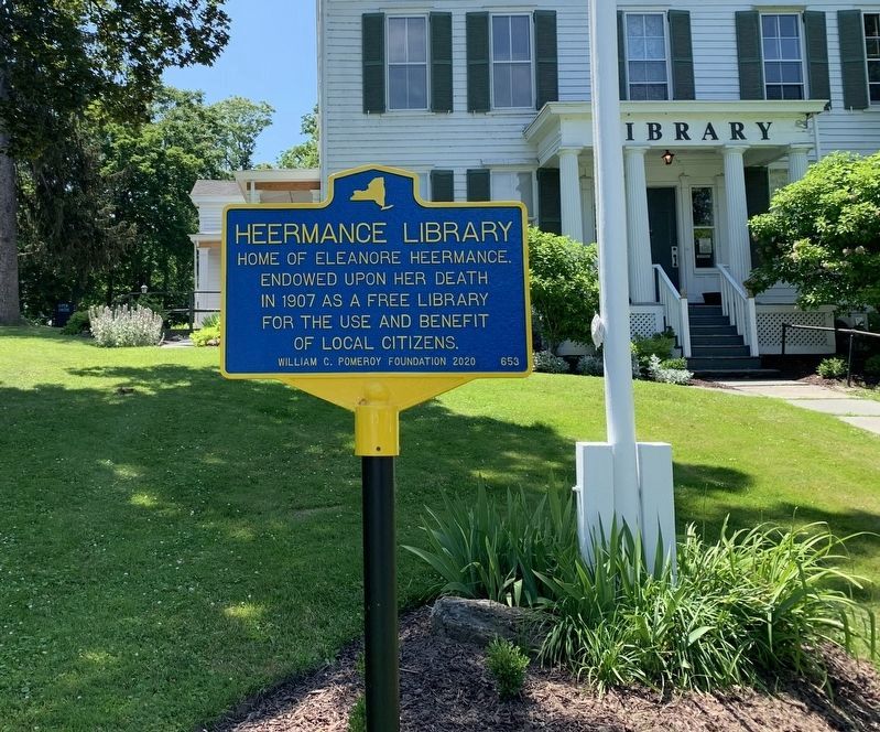 Heermance Library Marker image. Click for full size.