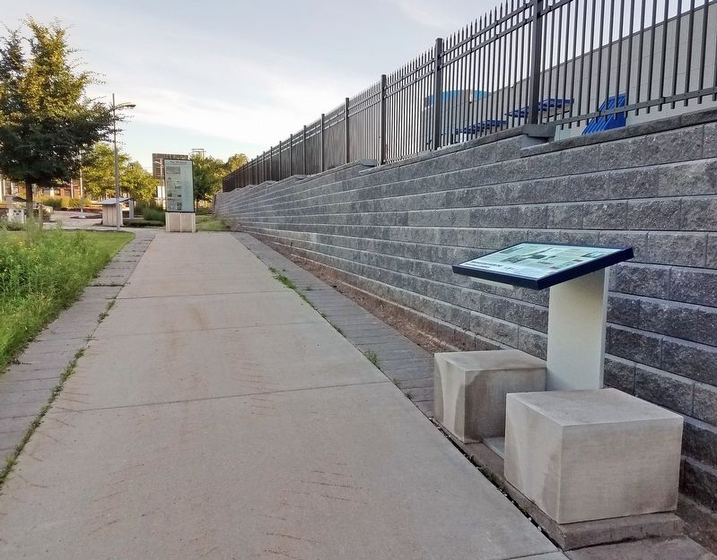 Marker along the walkway north of the Beacon Bluff plaza. Click for full size. Marker along the walkway north of the Beacon Bluff plaza image. Click for full size.