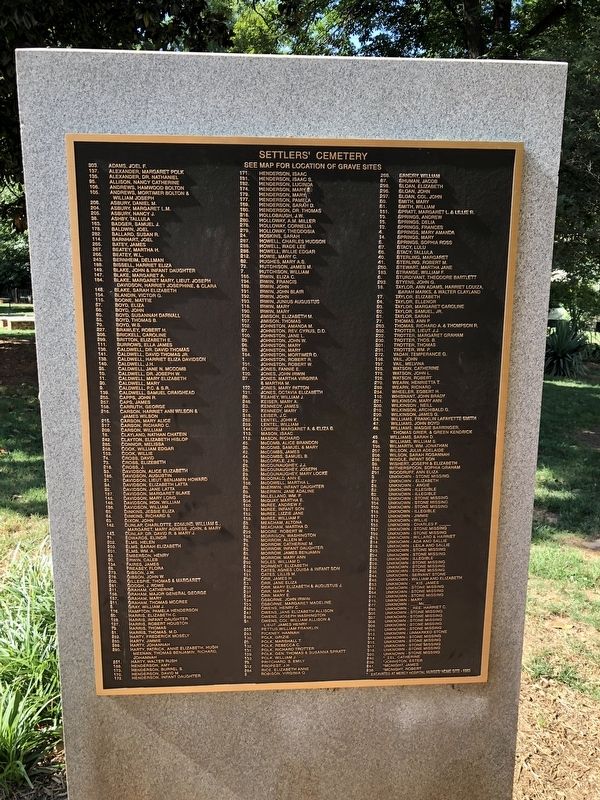 Directory of grave locations. Click for full size. Directory of grave locations image. Click for full size.