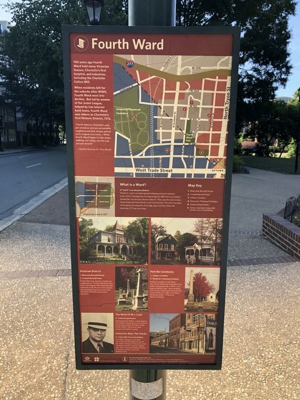 Fourth Ward Marker image. Click for full size.