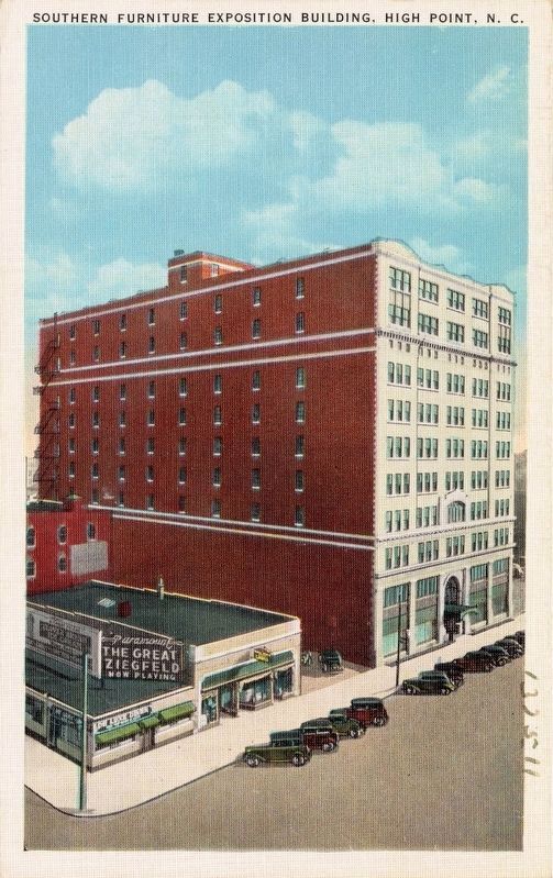 <i>Southern Furniture Exposition Building, High Point, N. C.</i>. Click for full size. <i>Southern Furniture Exposition Building, High Point, N. C.</i> image. Click for full size.