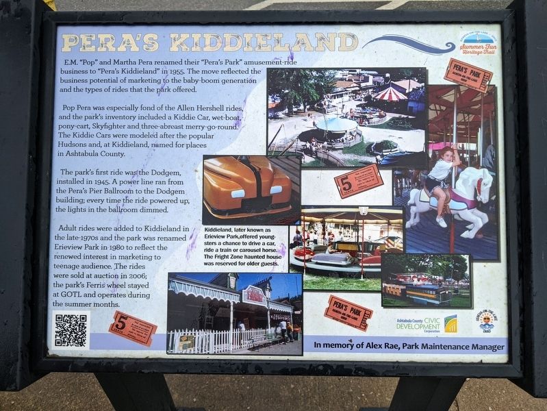 Pera's Kiddieland Marker image. Click for full size.