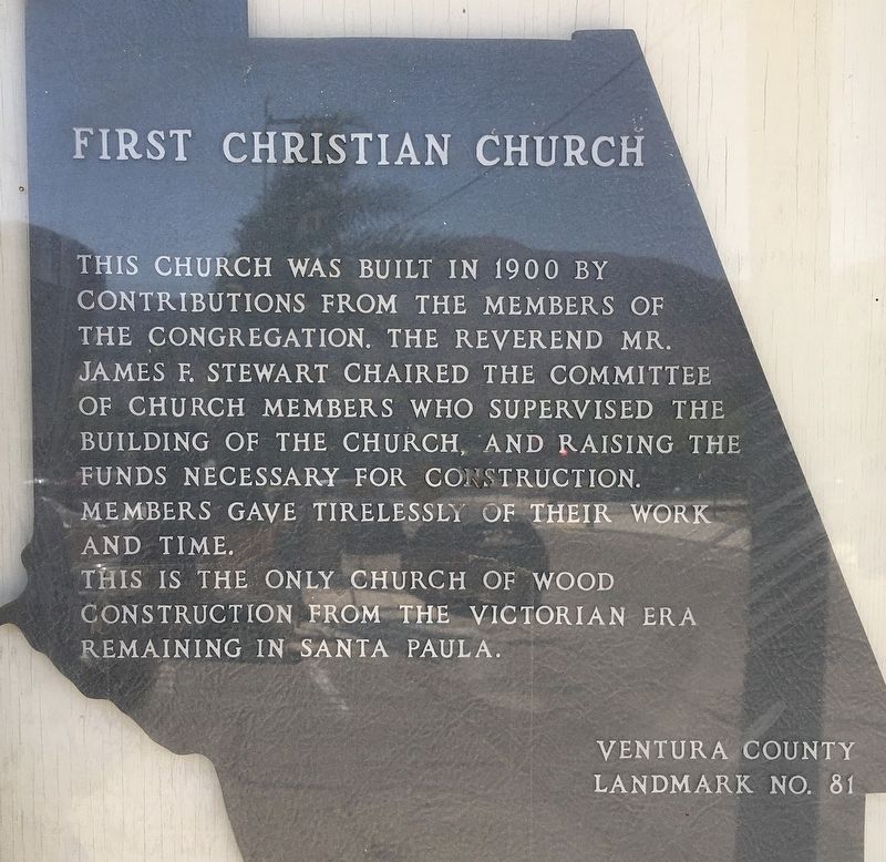 First Christian Church Marker image. Click for full size.