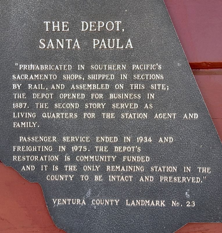 Depot Marker. Click for full size. Depot Marker image. Click for full size.