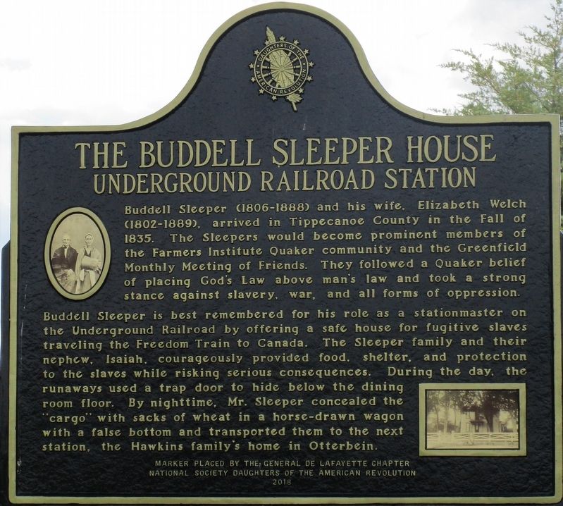 The Buddell Sleeper House Marker image. Click for full size.