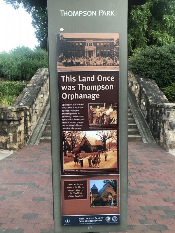 This Land Once was Thompson Orphanage Marker image. Click for full size.
