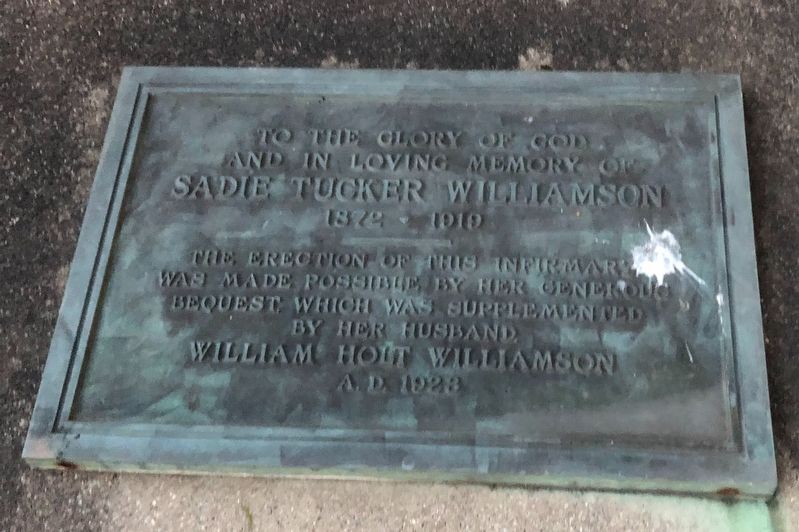 Additional nearby dedication plaque image. Click for full size.