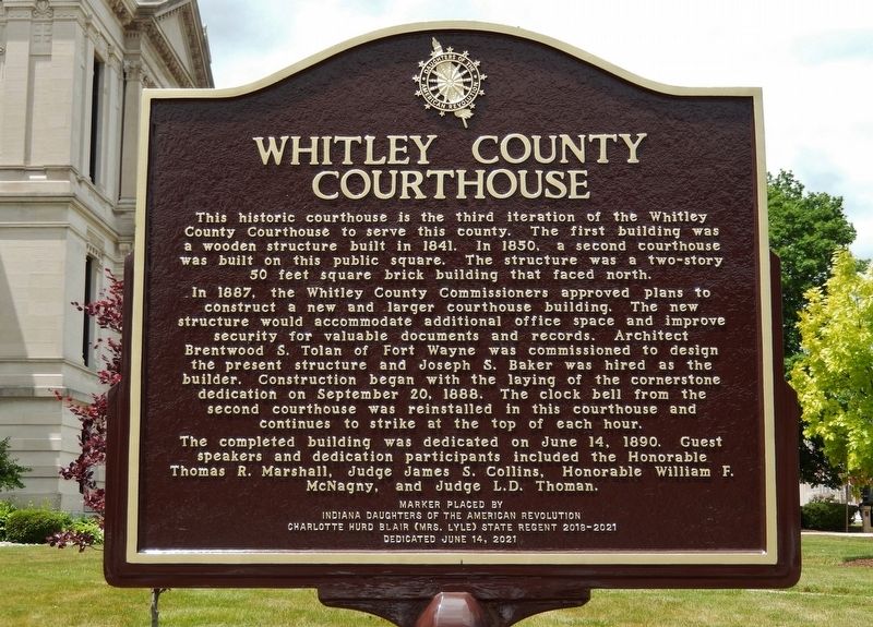 Whitley County Courthouse Marker image. Click for full size.