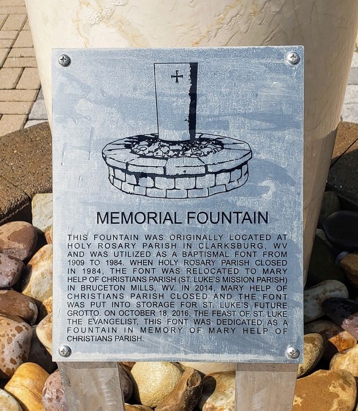 Memorial Fountain Marker image. Click for full size.