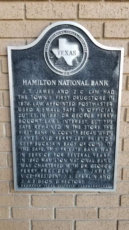Hamilton National Bank Marker image. Click for full size.