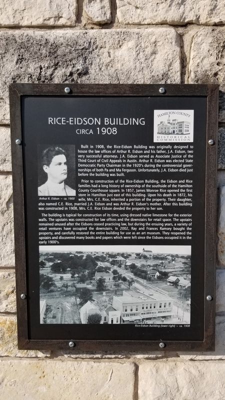 Rice-Eidson Building Marker image. Click for full size.
